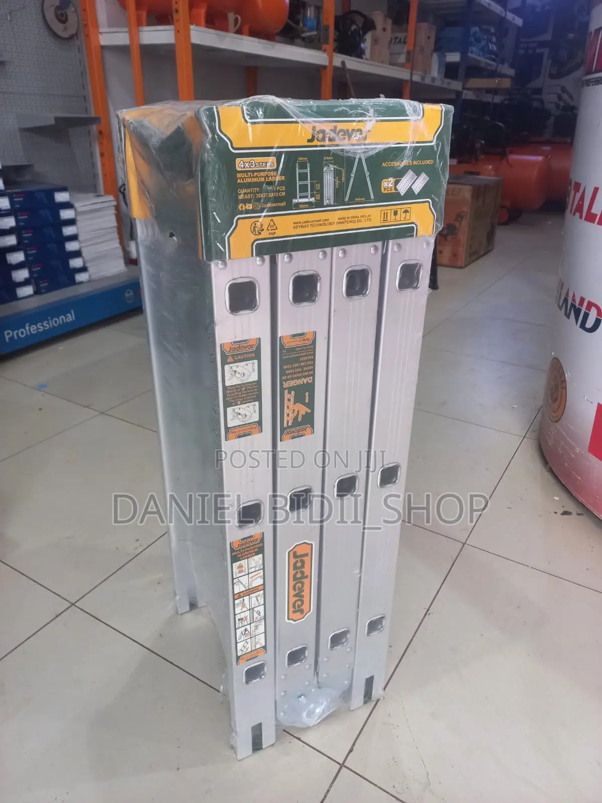 Jadever Multipurpose Aluminium Ladders Steps 4*3