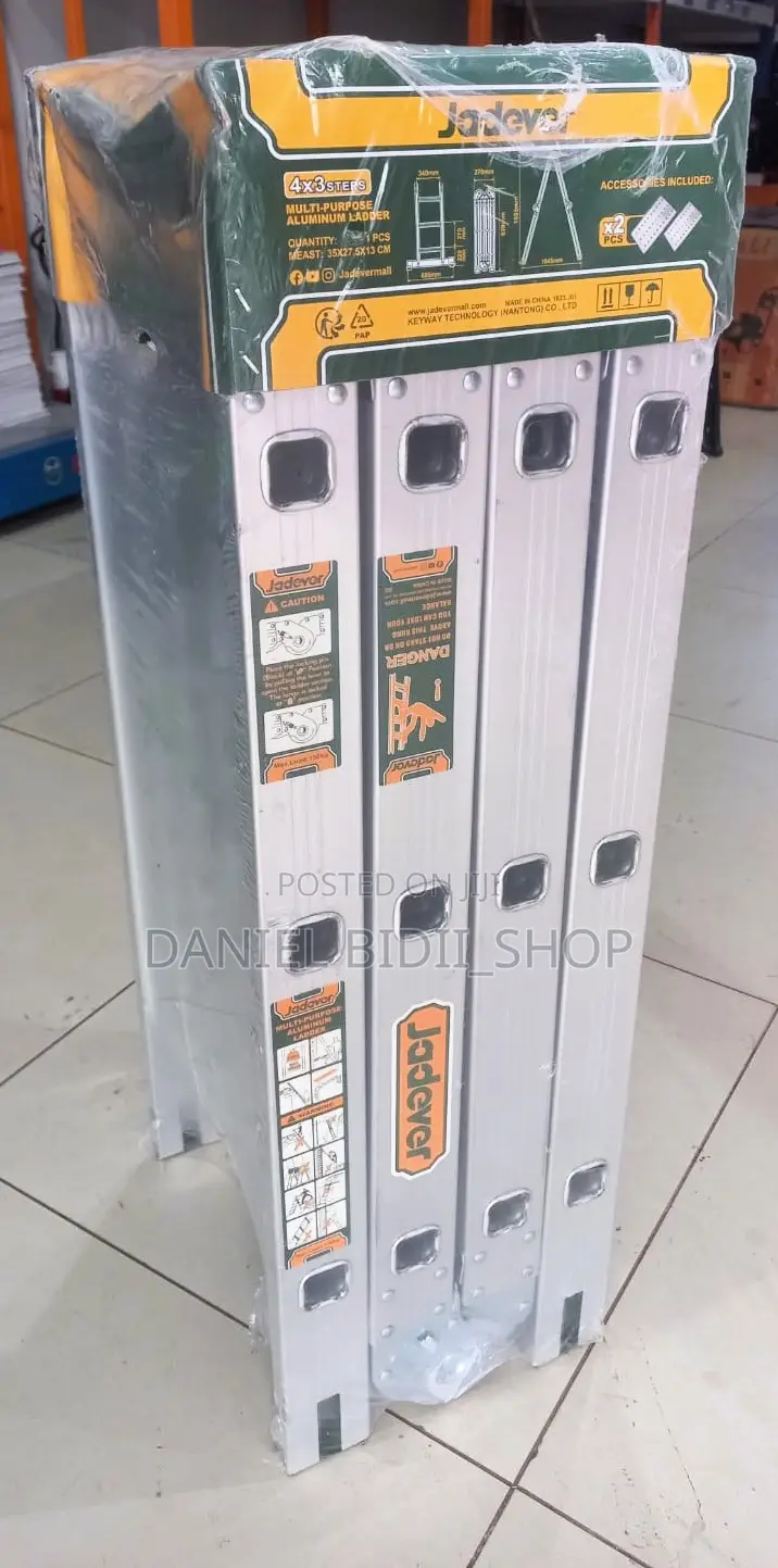 Jadever Multipurpose Aluminium Ladders Steps 4*4