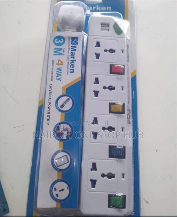 Marken 4 Way Extension With Usb Ports