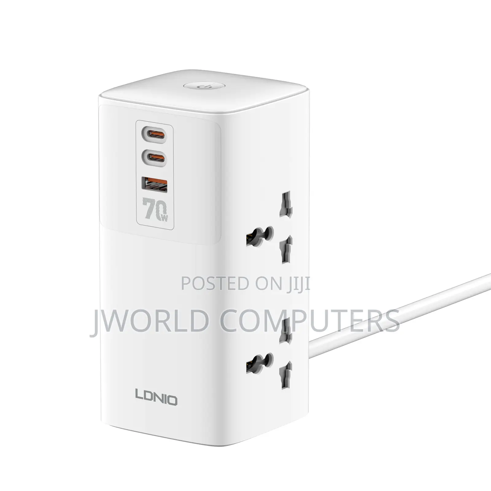 Ldnio Tower Extension Power Socket 4 Way + 2usb-C