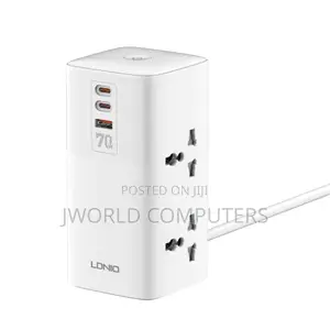 Ldnio Tower Extension Power Socket 4 Way + 2usb-C