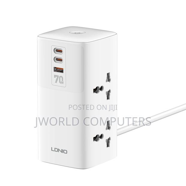 Ldnio Tower Extension Power Socket 4 Way + 2usb-C - thumbnail 2