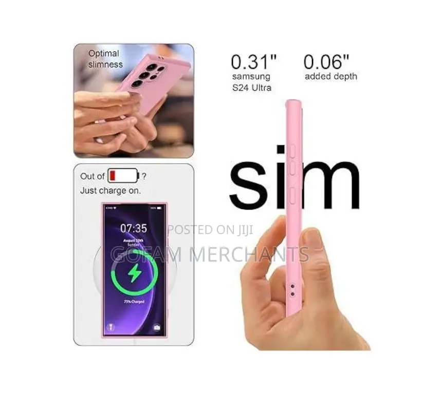 Samsung Galaxy S24 Ultra Original Premium Soft Silicone Case Cover
