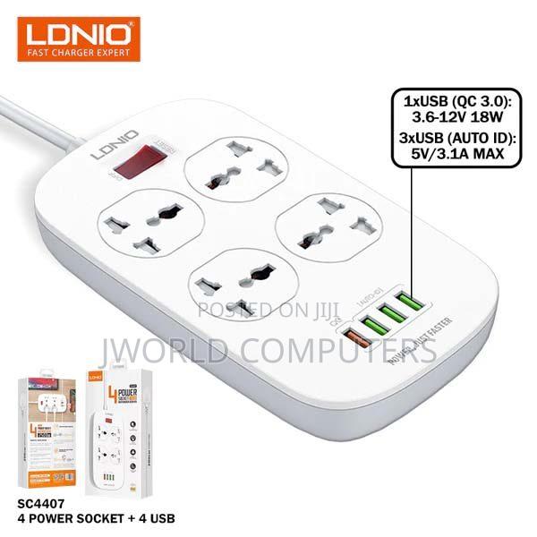 Ldnio Smart 2500w Power Extension With 4 Power Sockets - thumbnail 2