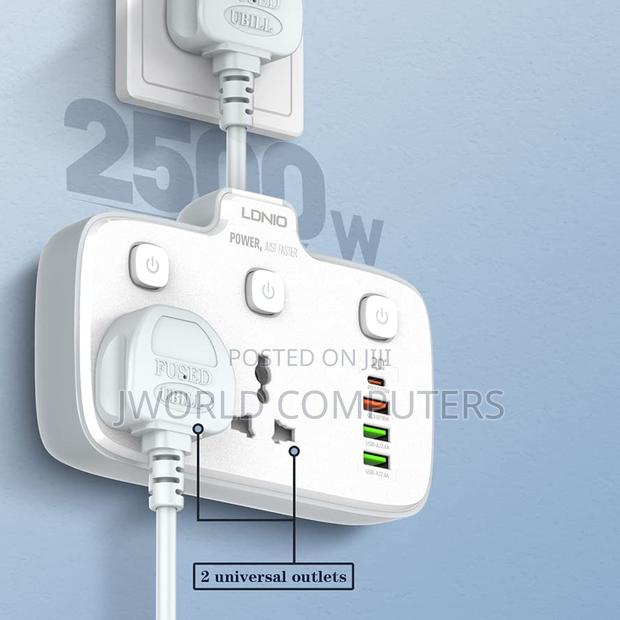 Ldnio Smart 2500w Power Extension With 4 Power Sockets - thumbnail 3