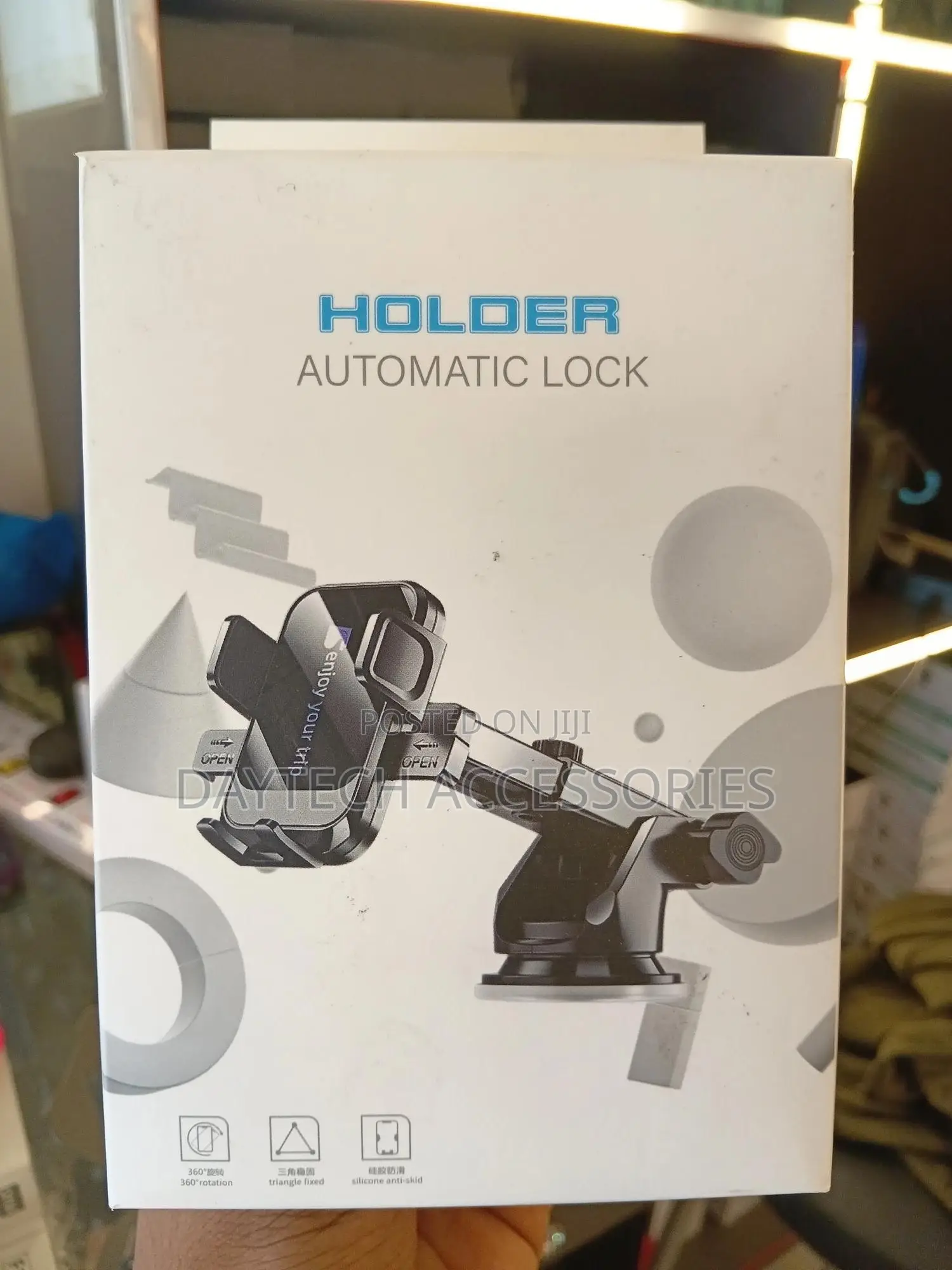 Car Mobile Phone Holder/ Pull-Down Automatic Lock.