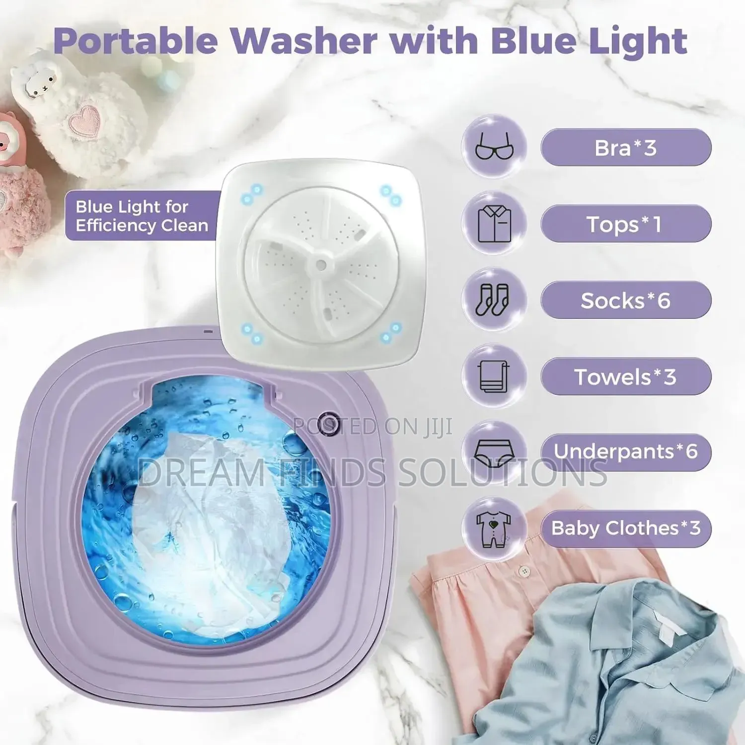 Multi Functional Folding Washing Machine