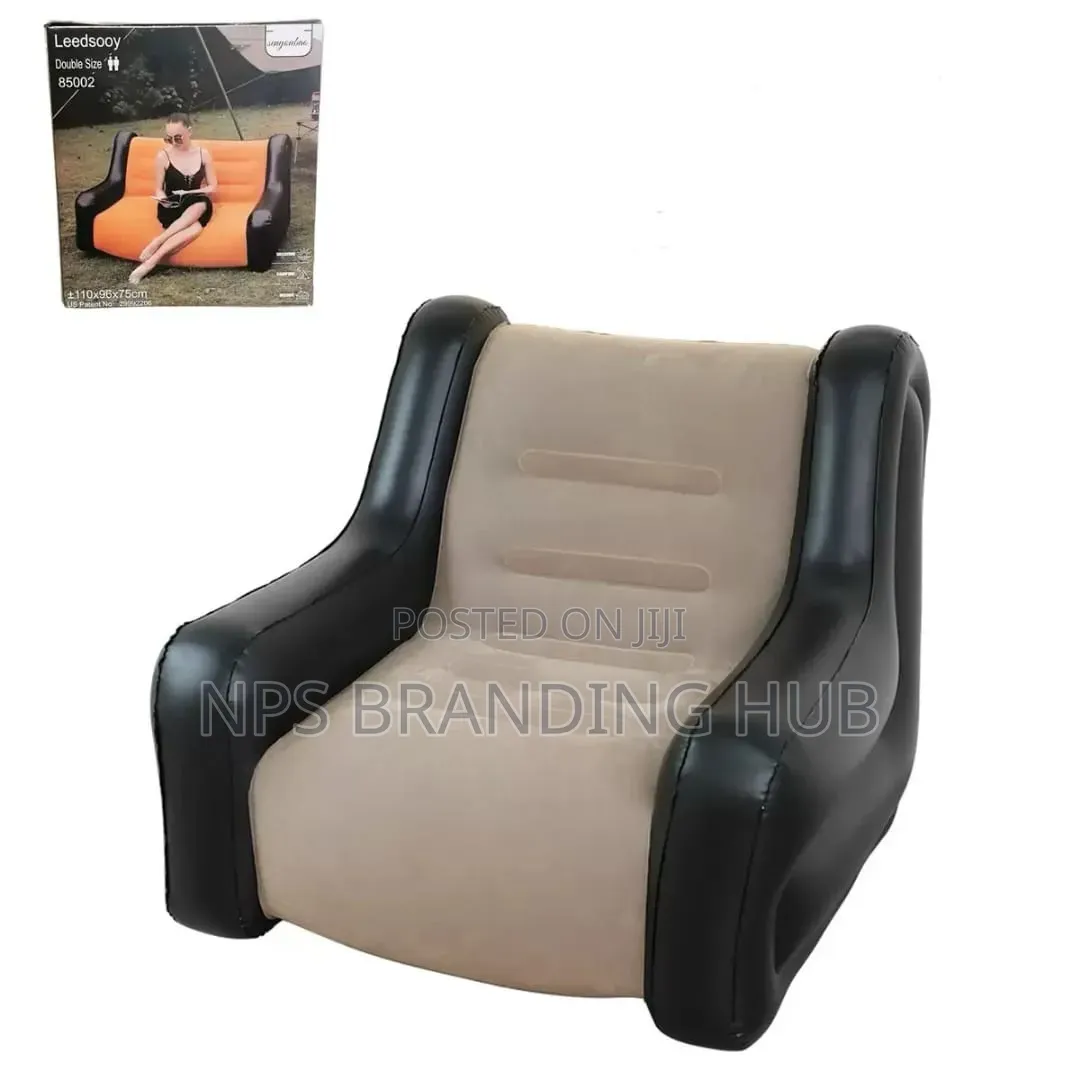 Inflatable Modern 1 Seater Sofa With Armrests Free Pump Gm