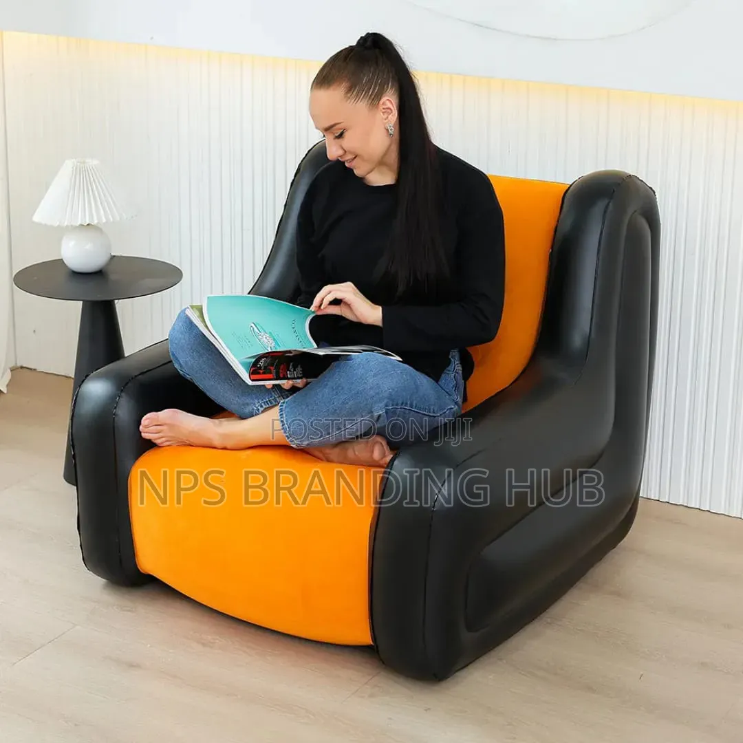 Inflatable Modern 1 Seater Sofa With Armrests Free Pump Gm