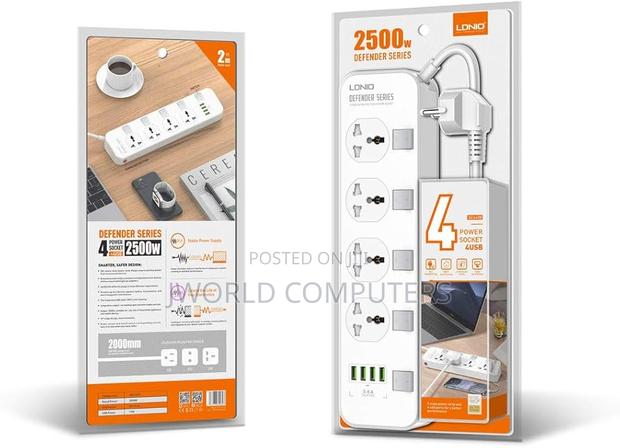 Ldnio Multi Socket Extension Lead - thumbnail 4