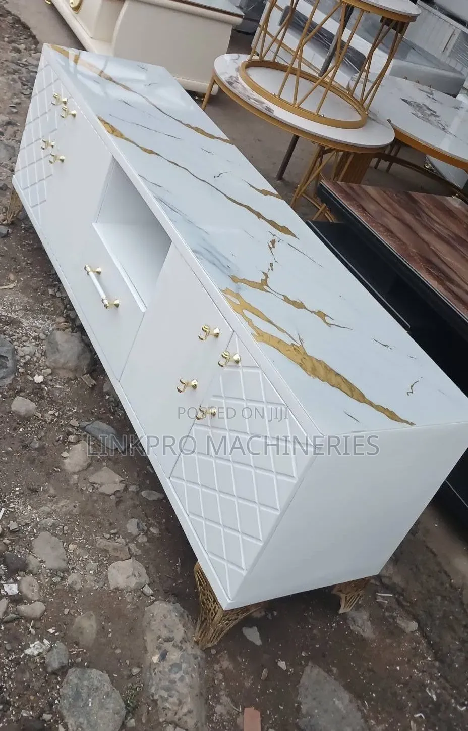 5fts Modern Tv Stand With Marble Top