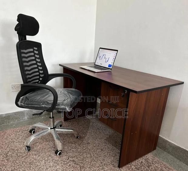 Dark Walnut 1.2m Table and Chair