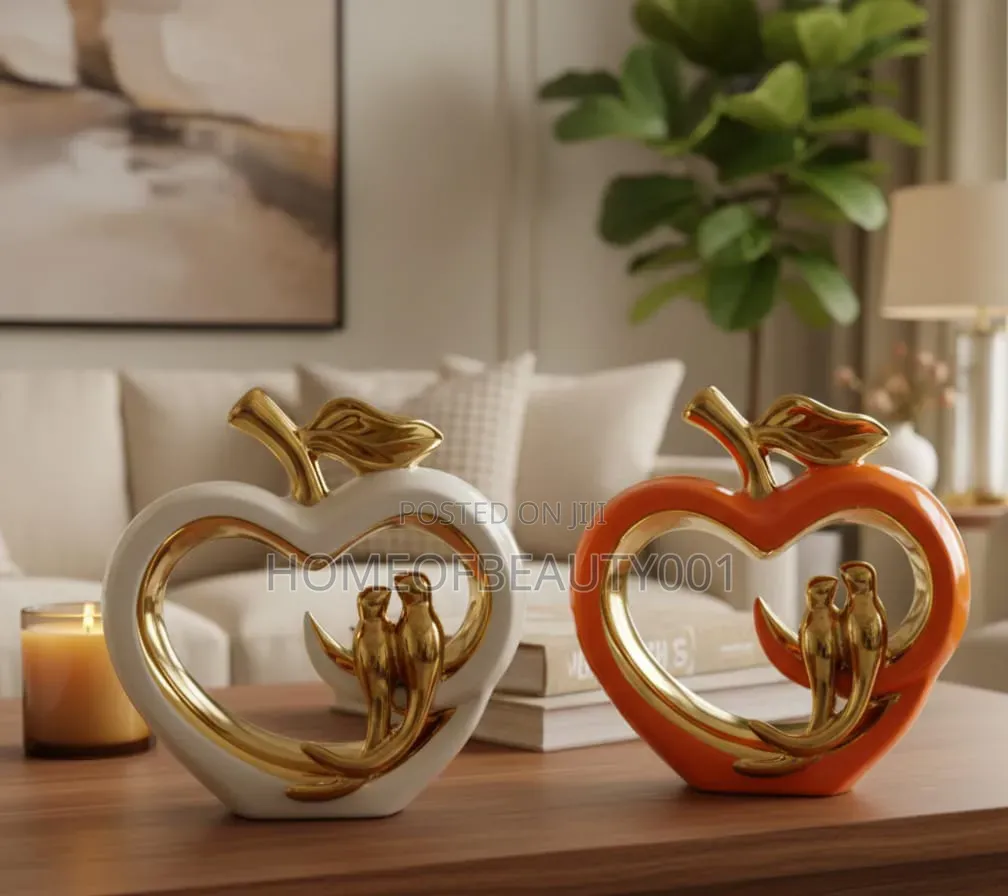 Ceramic Hollow Crafts Apple Golden