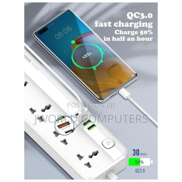 Ldnio Sc5415 Universal Fast Charging Power Strip Extension
