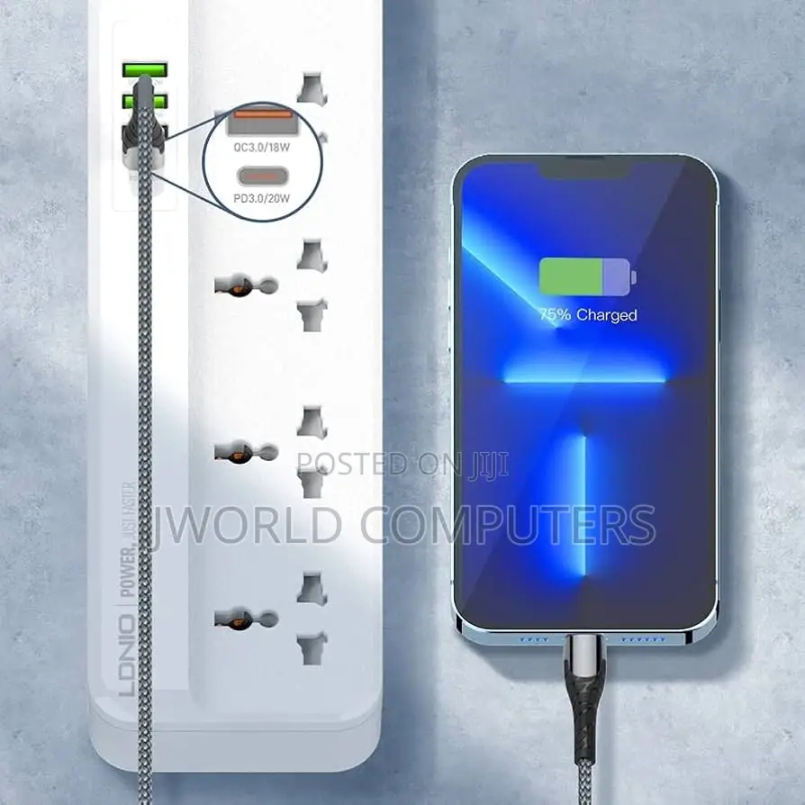 Ldnio Sc5415 Universal Fast Charging Power Strip Extension