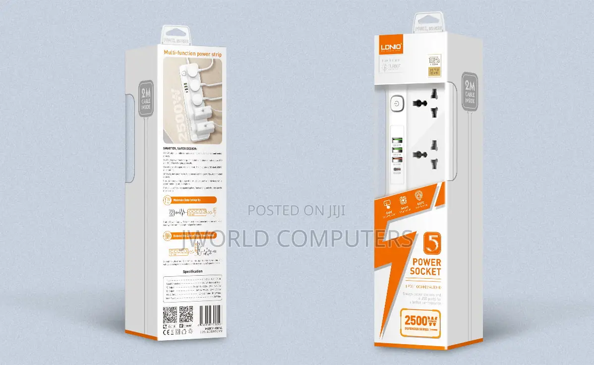 Ldnio Sc5415 Universal Fast Charging Power Strip Extension