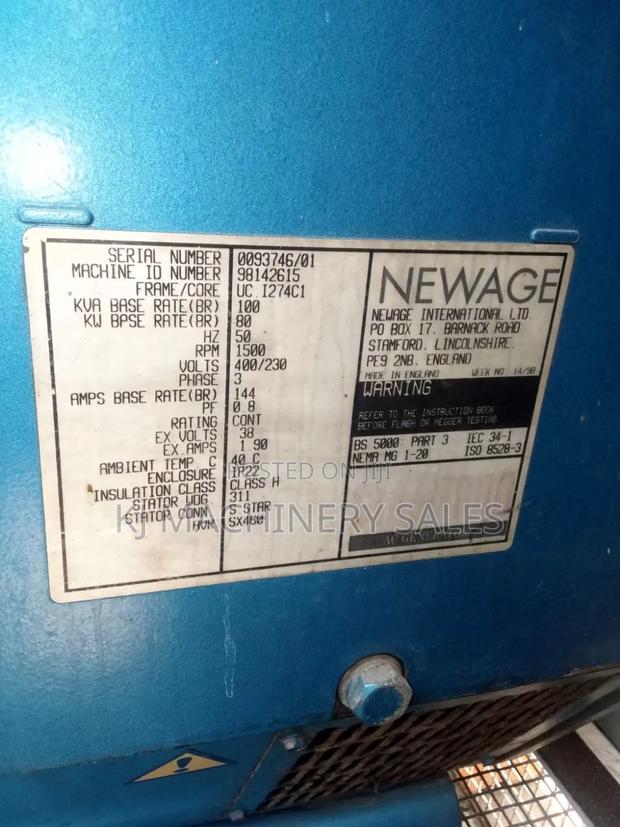 100kva Power Generator -Perkins - main view