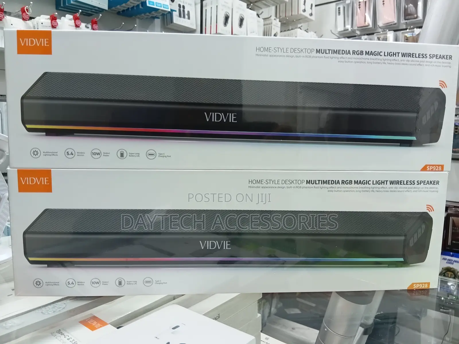 Vidvie Sp928 Home-Style Desktop Multimedia RGB Light Wireless Speaker.