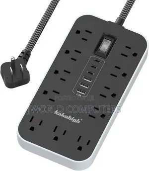 Ldnio 2500w Power Strip Extension Cable With 5 Ac Sockets
