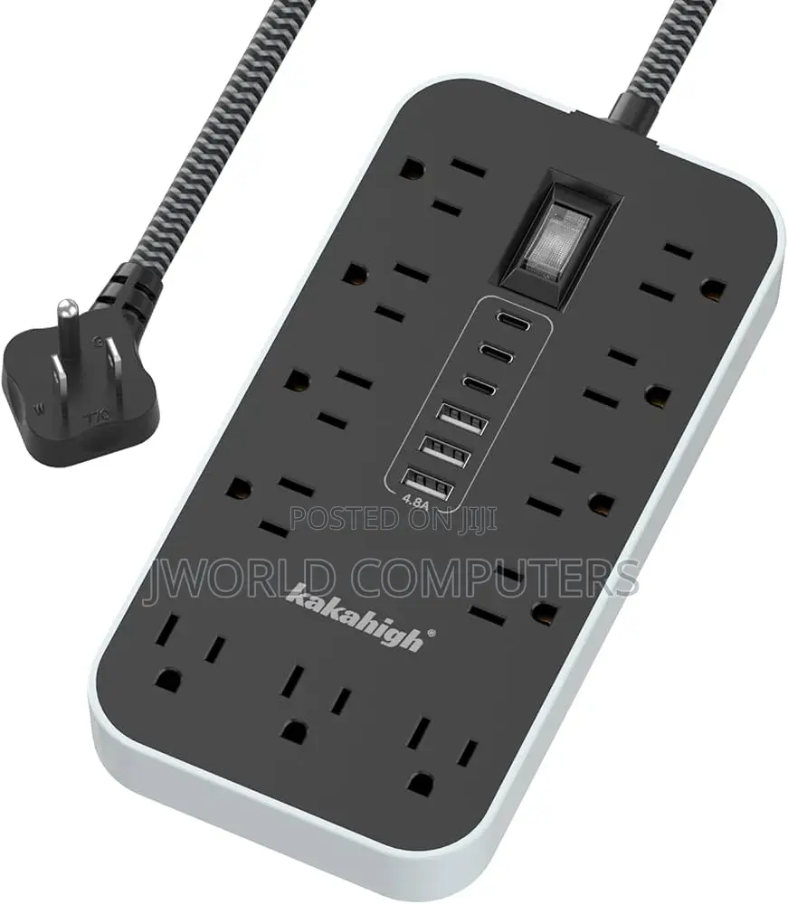 Ldnio 2500w Power Strip Extension Cable With 5 Ac Sockets