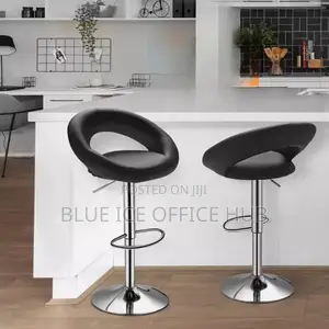 Leather Adjustable Stool -Swivel