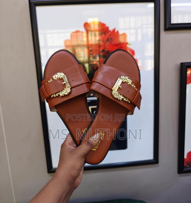  Versace Jeans Couture Logo Buckle Sandal Size 37-41