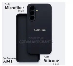 Samsung Galaxy A04s Black Original Liquid Silicone Phone Case/Cover