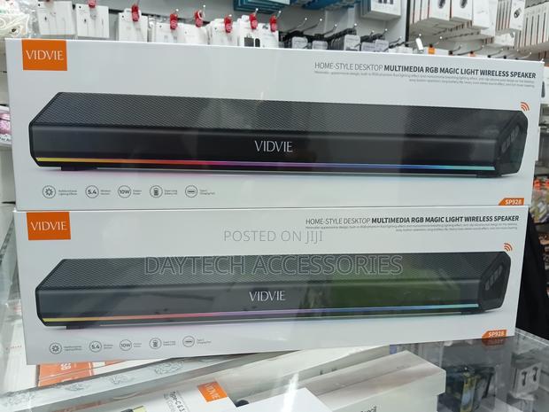 Vidvie Sp928 Desktop RGB Soundbar Speaker - Black - main view