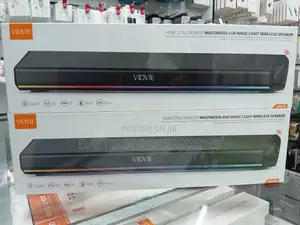Vidvie Sp928 Desktop RGB Soundbar Speaker - Black