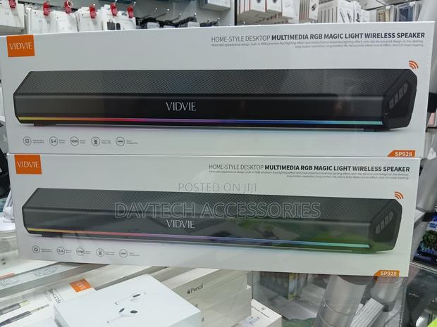 Vidvie Sp928 Desktop RGB Soundbar Speaker - Black - thumbnail 3