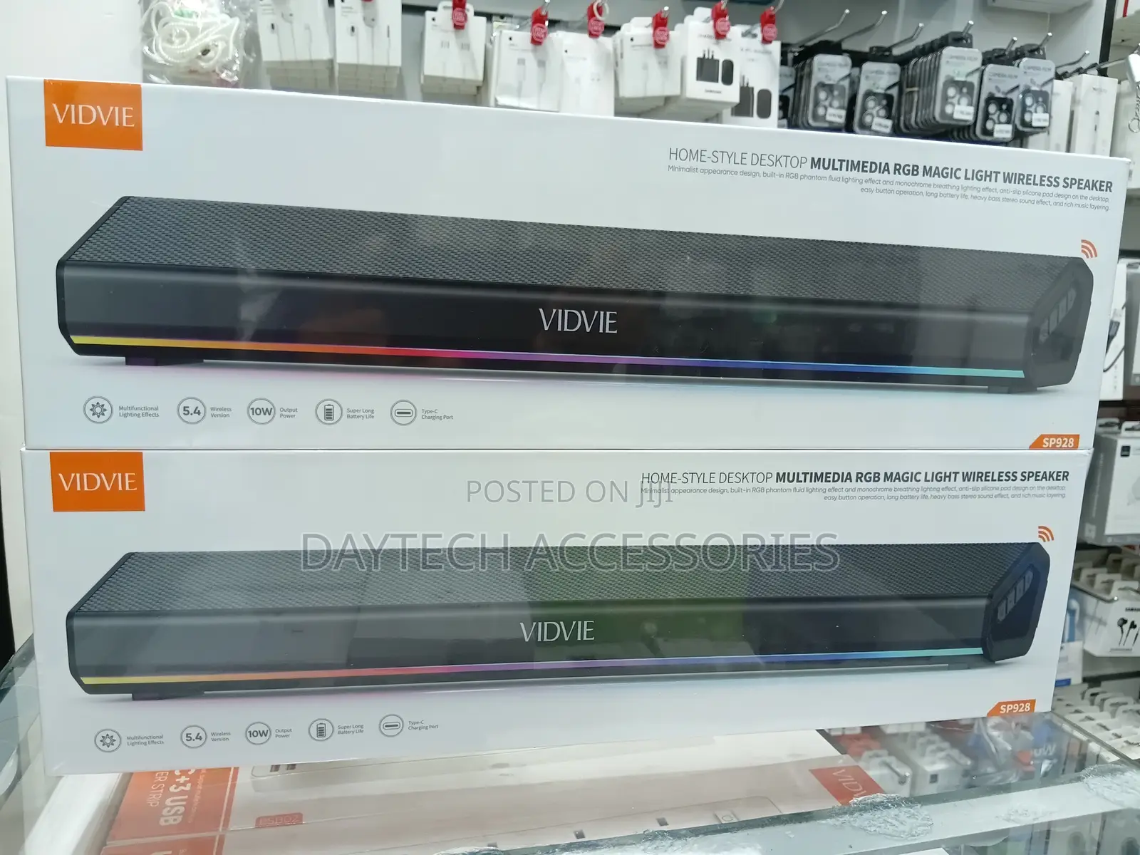 Vidvie Sp928 Multimedia RGB Magic Light Woofer Bass Wireless Speaker.