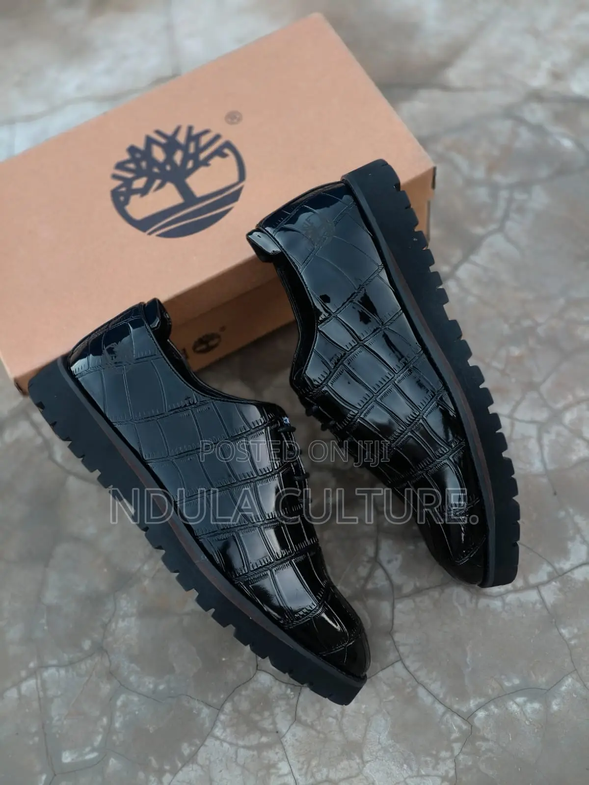Timberland / Hugo Boss Wetlook Patent Leather Loafers