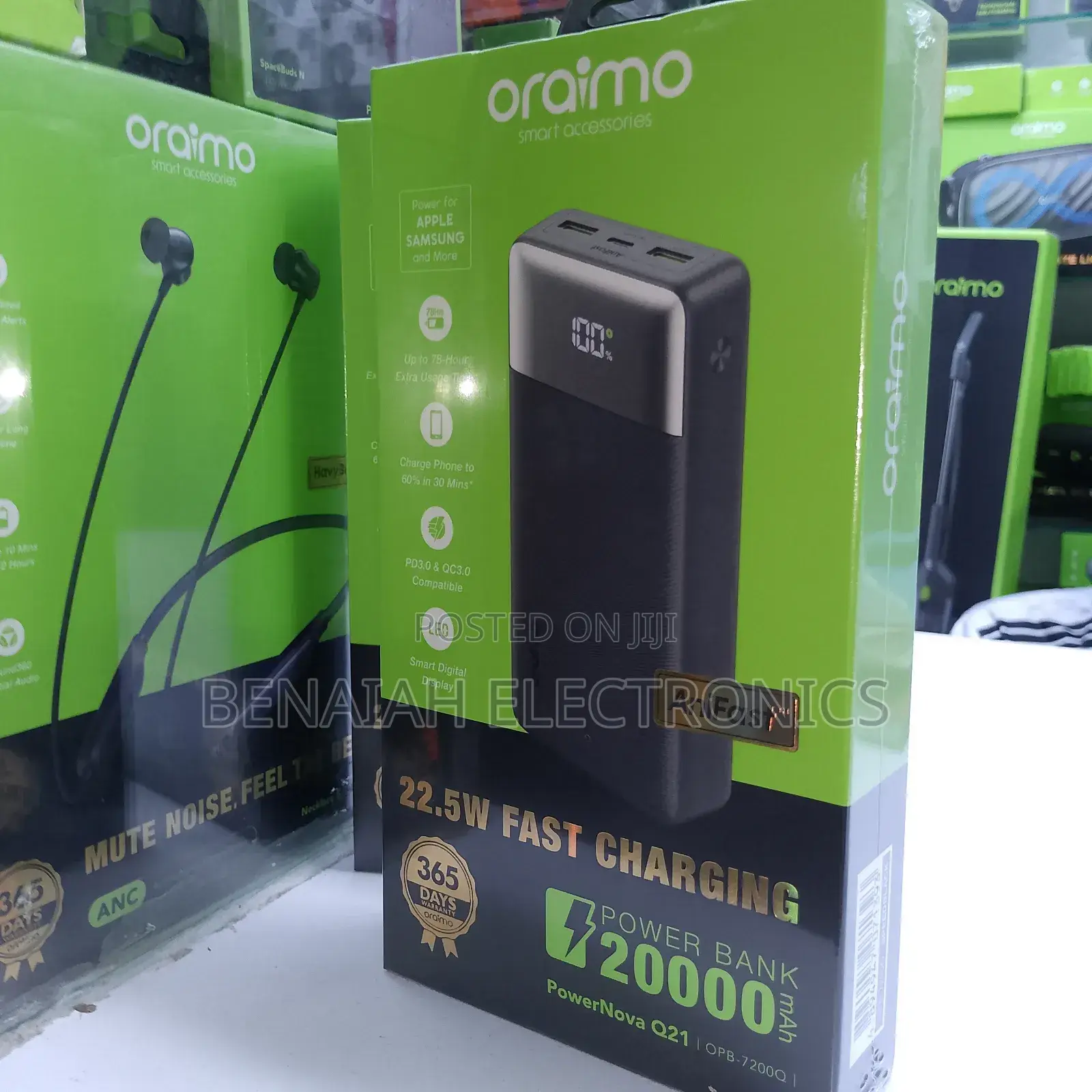 22.5watts Super Fast Oraimo Professional Powerbank G