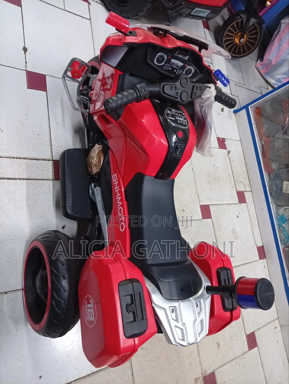 Police Themed Kids Electric Bike
