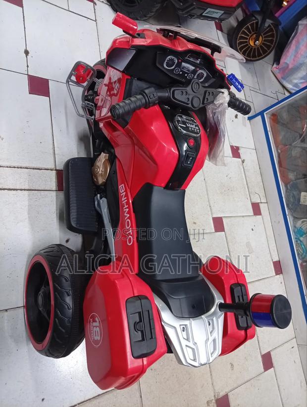 Police Themed Kids Electric Bike - thumbnail 3