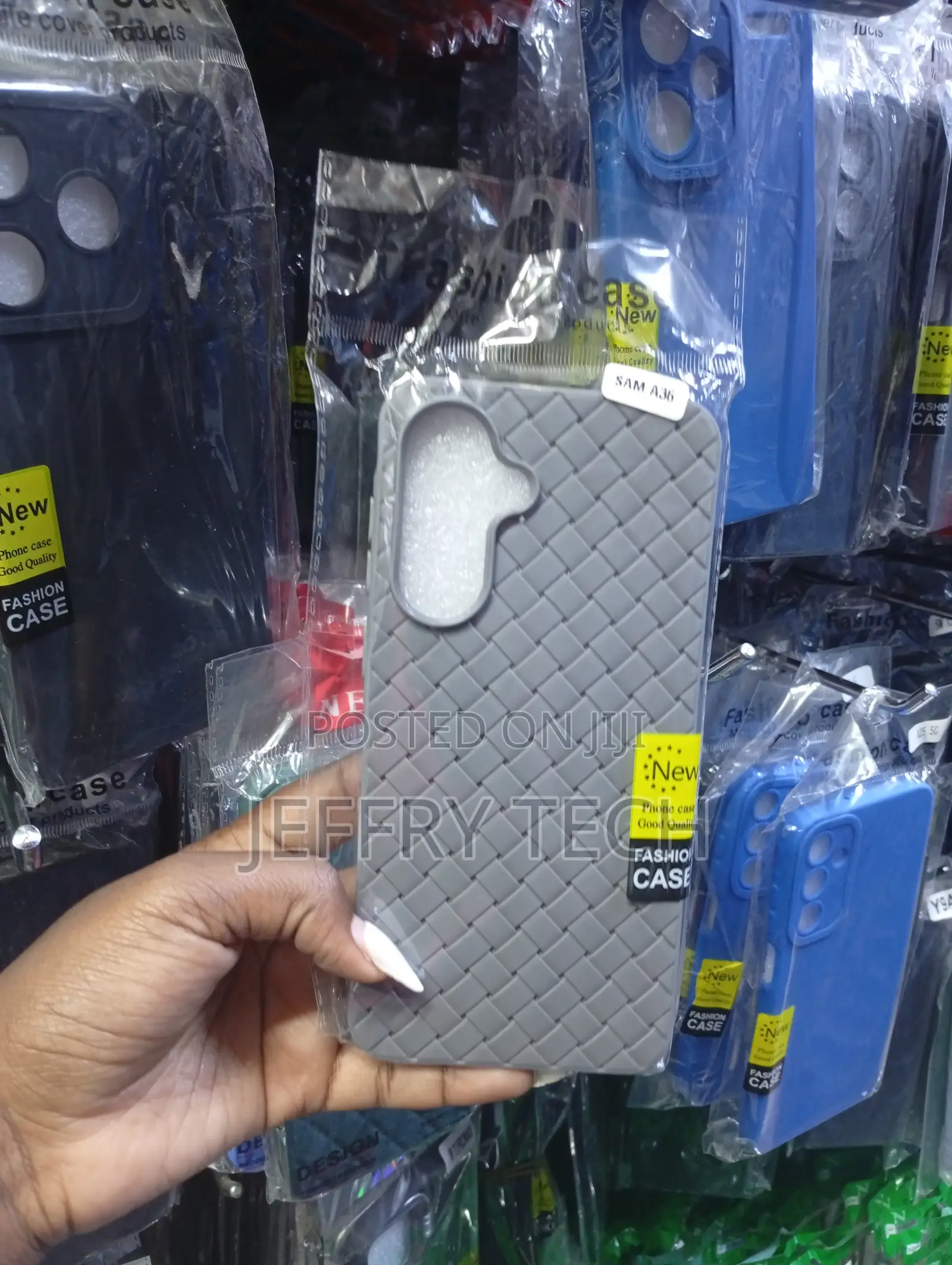 Samsung Galaxy A17 Woven Design Back Cover Phone Case