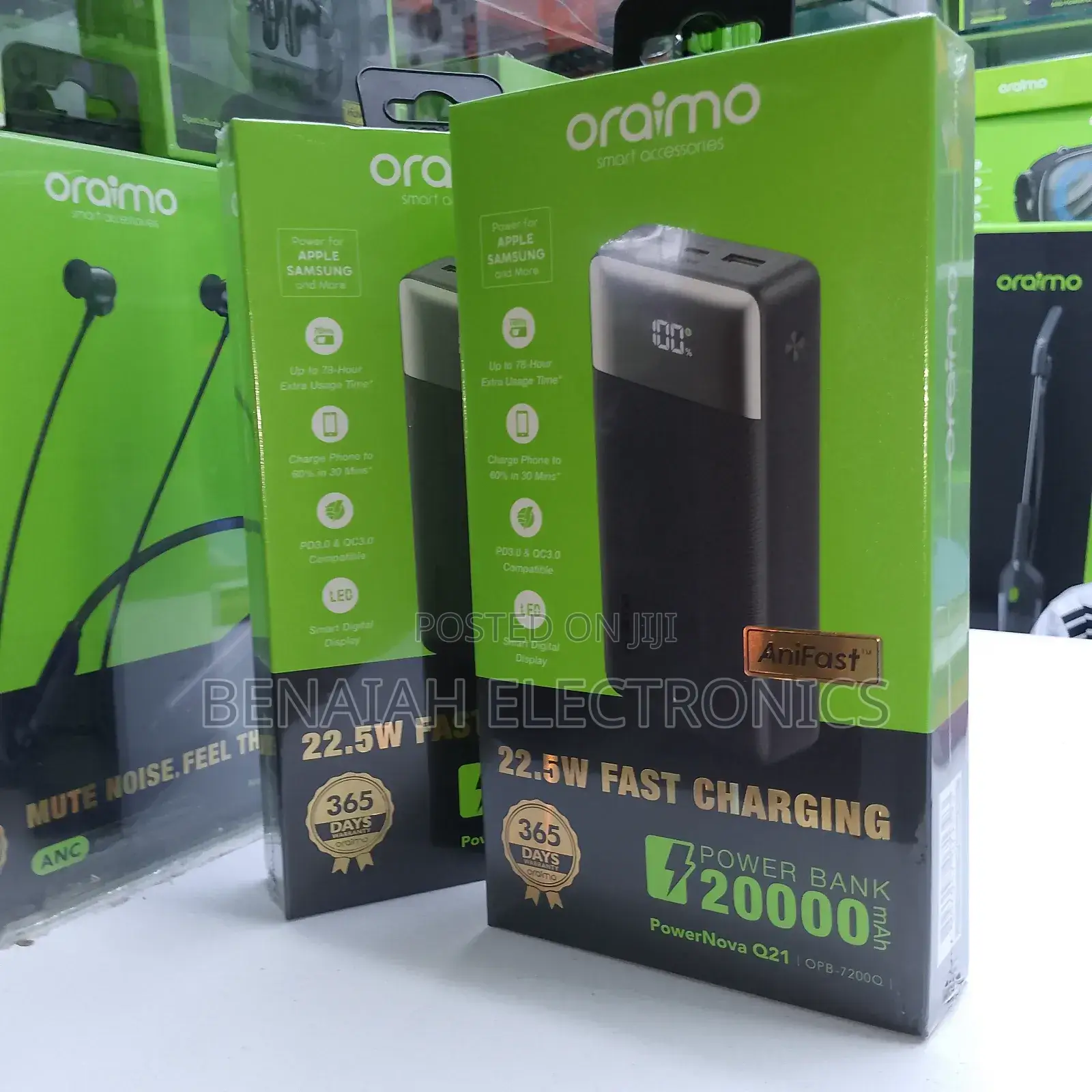 Power Bank.Super Fast Charging 20000mah 22.5watts Smart Led Display