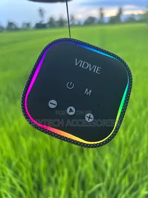 This Is a Vidvie Sp929 Mini Portable Wireless Speaker in Black