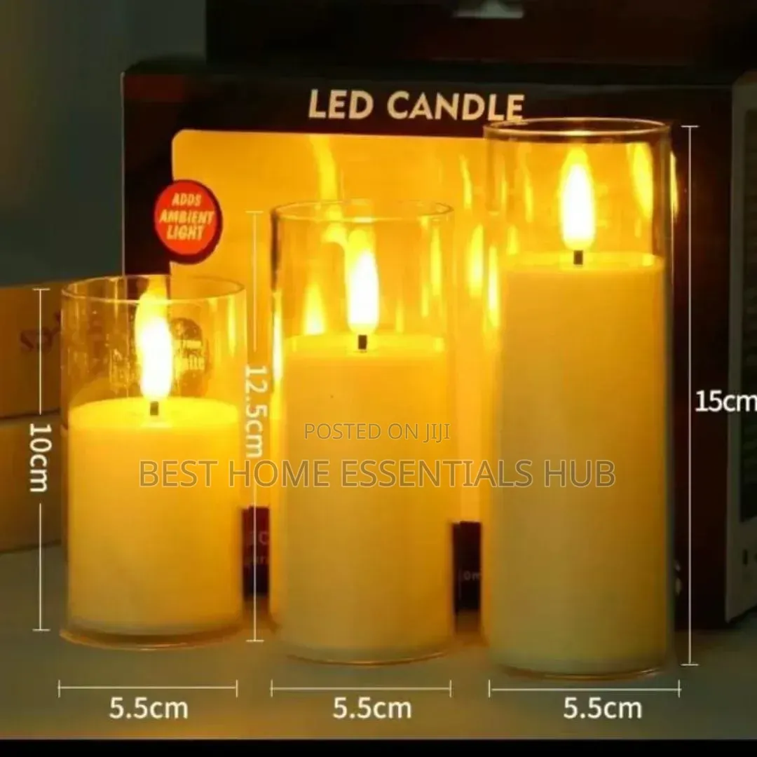 *3pcs Set Led Candles