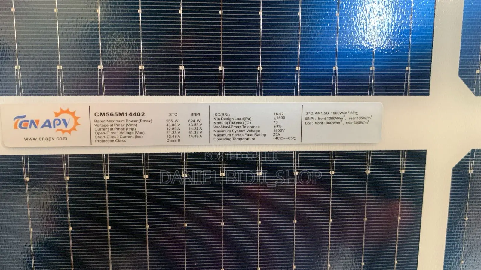 565watts Bifacial Pv Solar Panel
