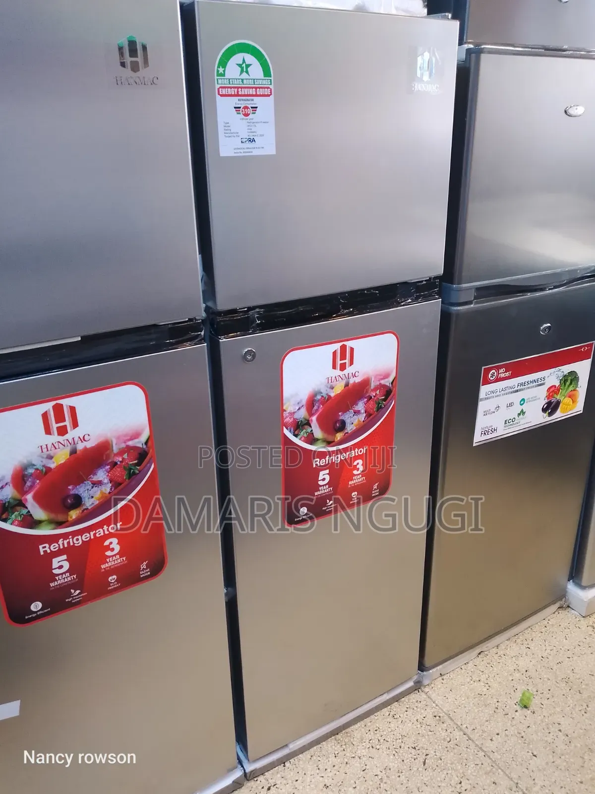 Hanmac Double Door Fridge (Brand New )