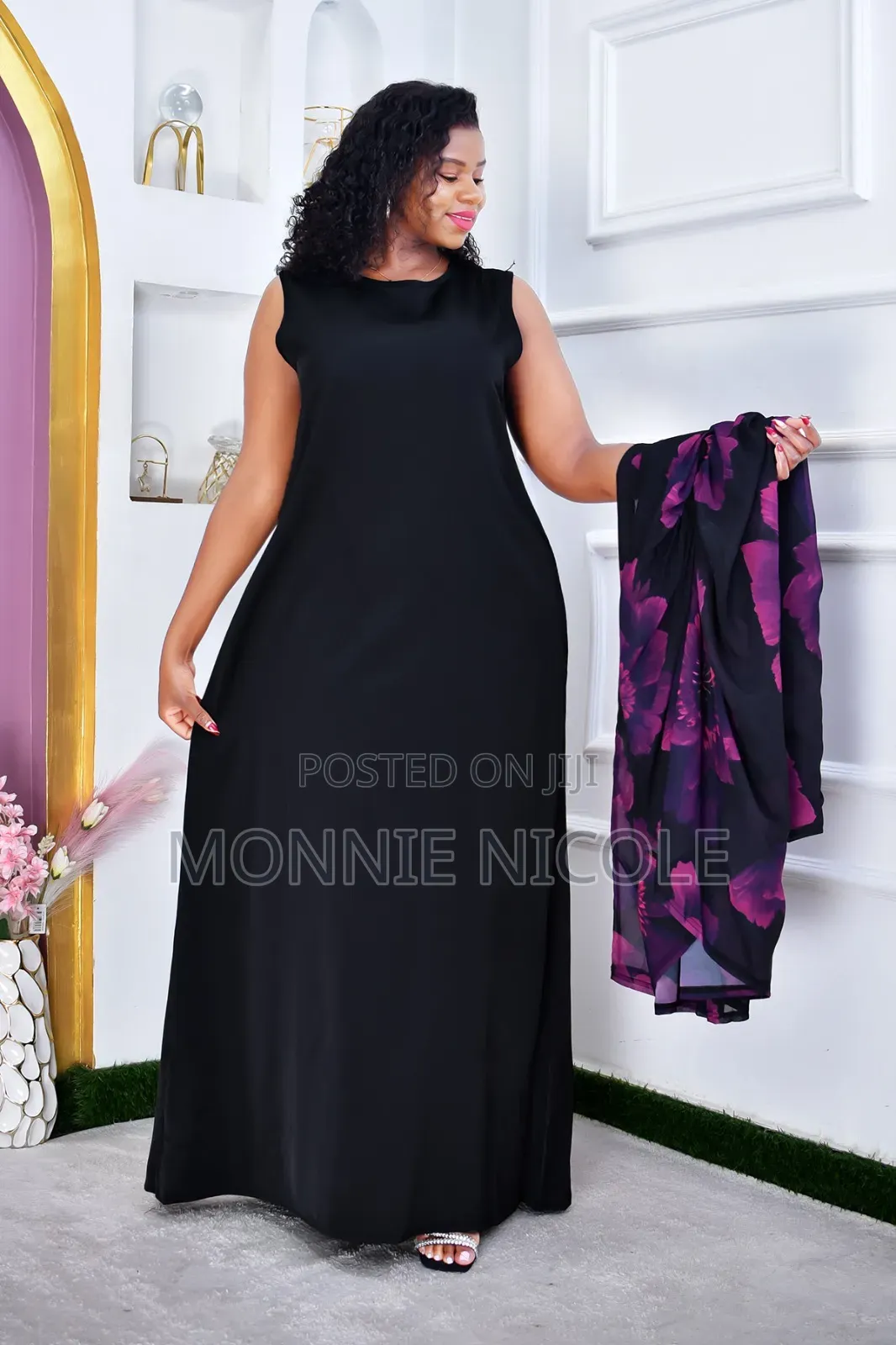 Beautiful Kaftans Purple Black