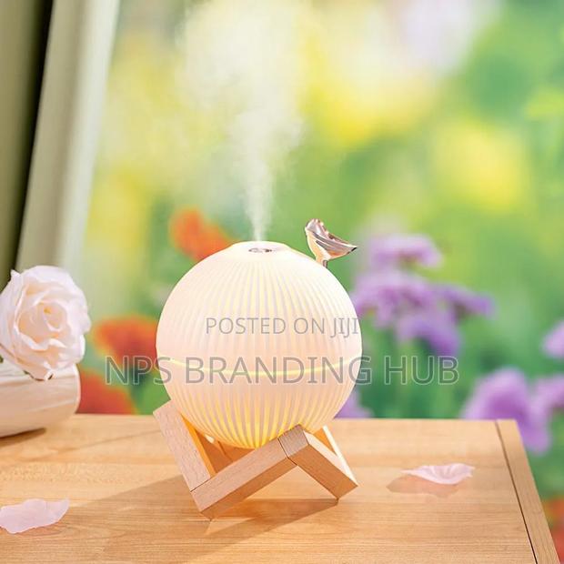 Lark Bird Ultrasonic Air Humidifier Diffuser With Wooden Stand 330ml