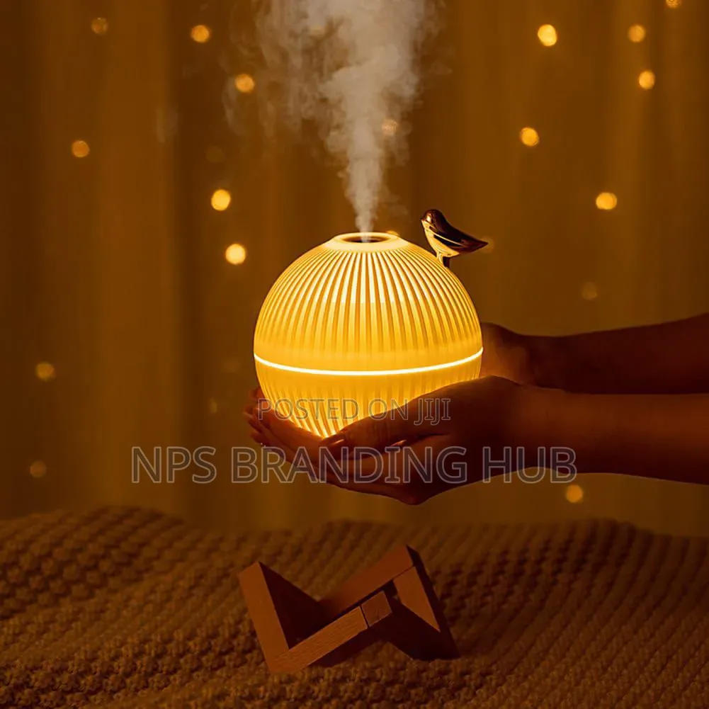 Lark Bird Ultrasonic Air Humidifier Diffuser With Wooden Stand 330ml