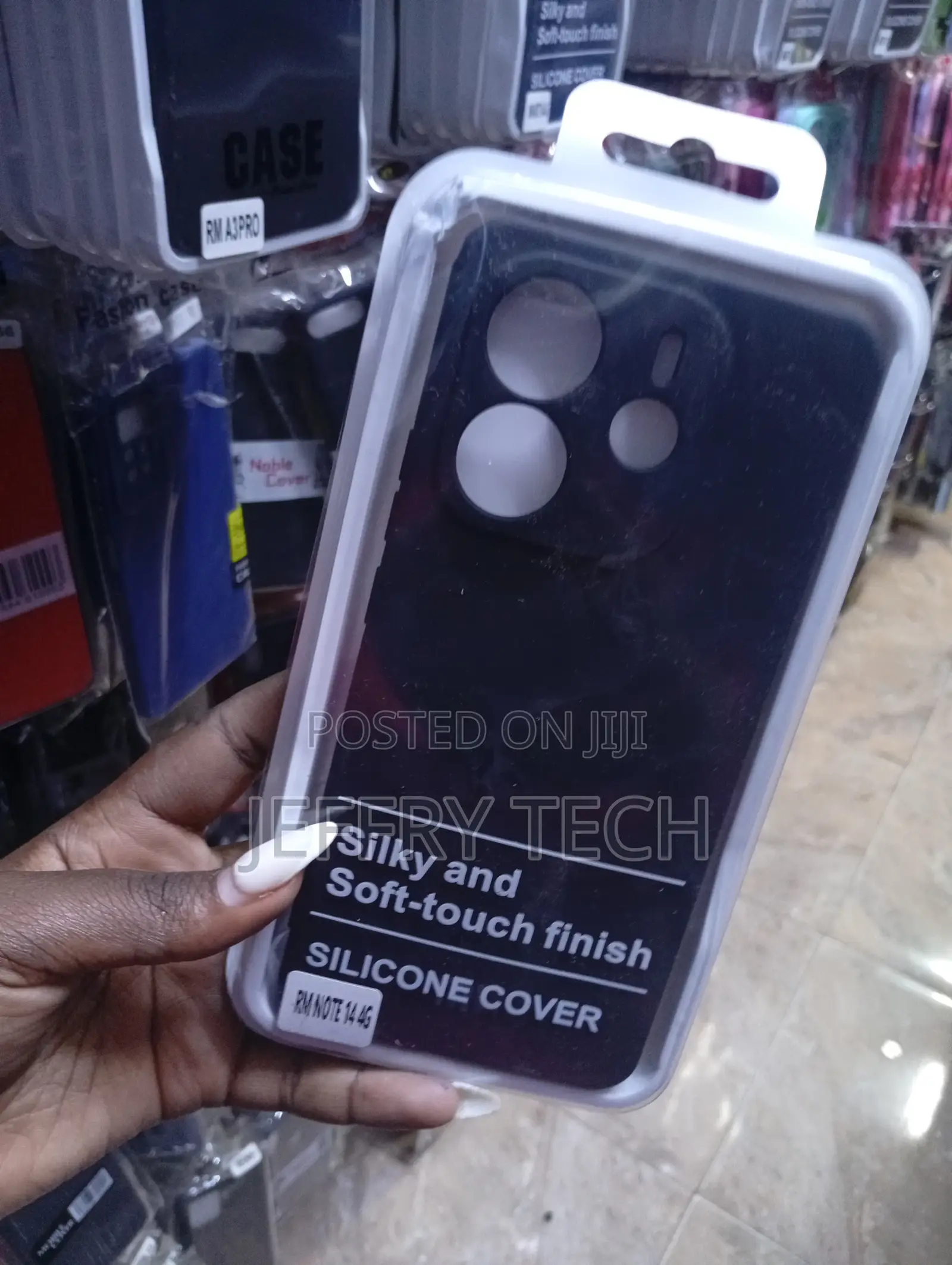 Xiaomi Redmi Note 14 4g Silky, Soft-Touch Finish Black Silicone Cover
