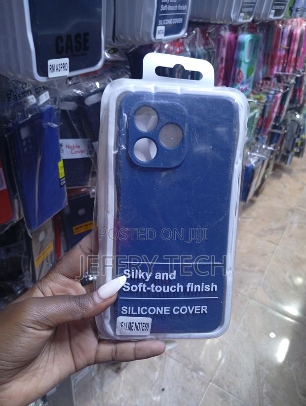 Falme Note50 Blue Silicone Phone Cover - main view