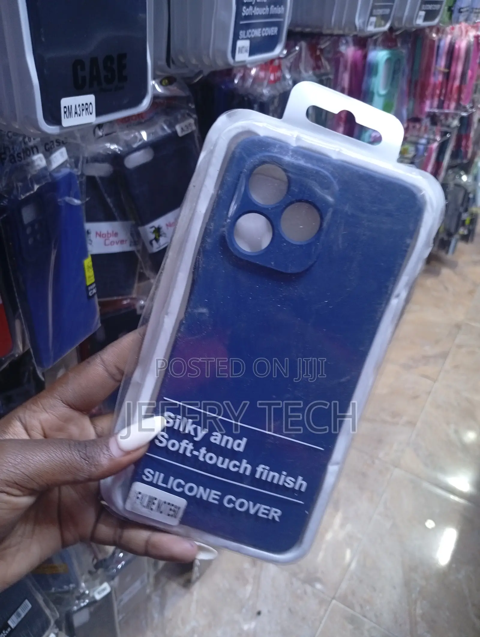 Falme Note50 Blue Silicone Phone Cover