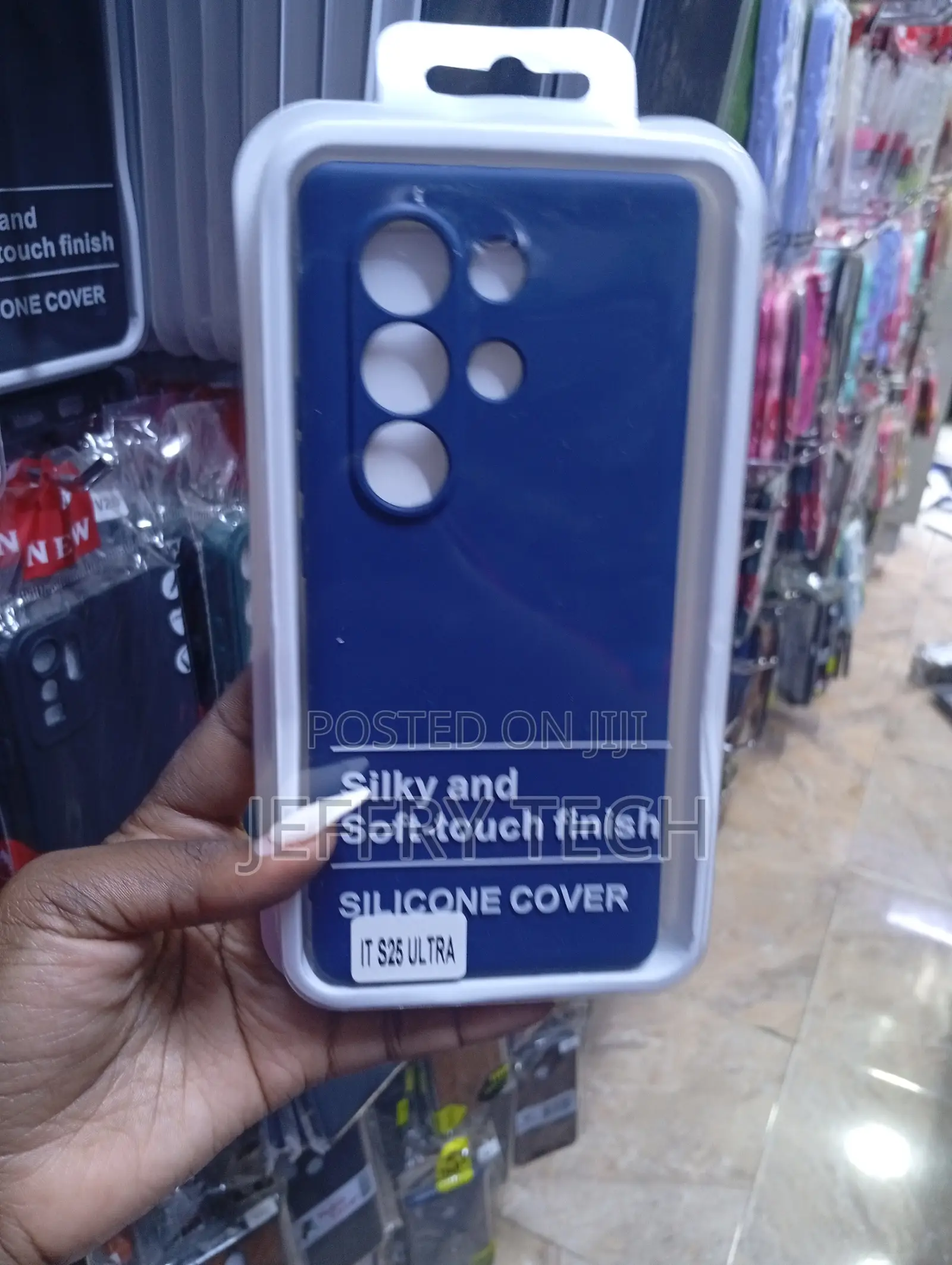 Itel S25 Ultra Blue Silicone Phone Cover