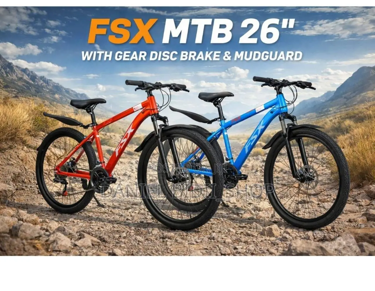 Adult Mountain Bike FSX Size 26inch With Gear Disc