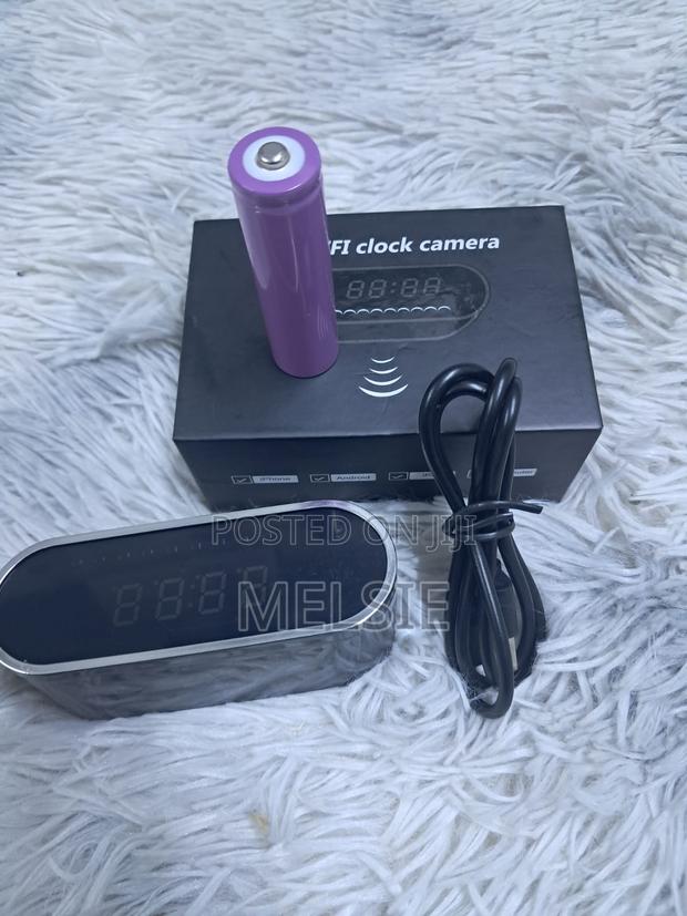 Covert Surveillance Digital Clock With Wifi Camera Live Streaming